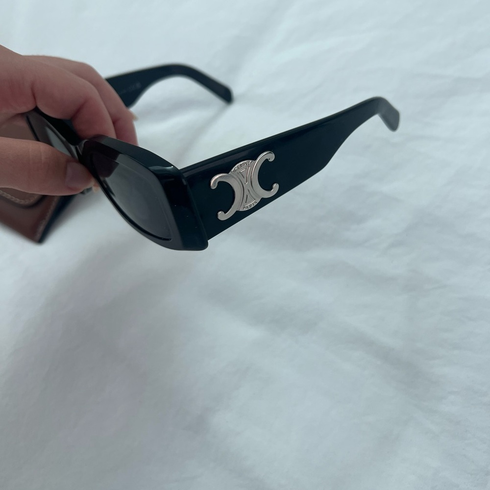 Black Celine Rectangular Sunglasses - image 4
